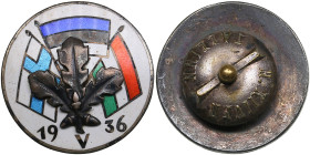 Estonia Defence Forces badge 1936 (Estonia, Finland, Hungary)
6.21g. 21mm.