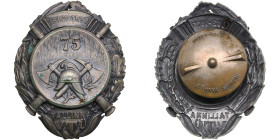 Estonia badge 1937 - 75 years of Tallinn Voluntary Fire Brigade (1862-1937)
23.07g. 46x38mm. Roman Tavast.