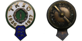 Estonia badge 1937 - TKSÜ I
4.65g. 21x15mm. O. Viikman.
