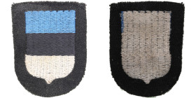 Germany, SS Volunteer Sleeve Shield for Estonia-20th Waffen-Grenadier-Division der SS
62x48mm. Sold as is, no return.