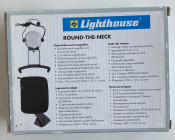 Lighthouse, ROUND-THE-NECK Magnifier
New, 2,5x and 5x magnification, 2 white LEDs.  Sold as is, no return.