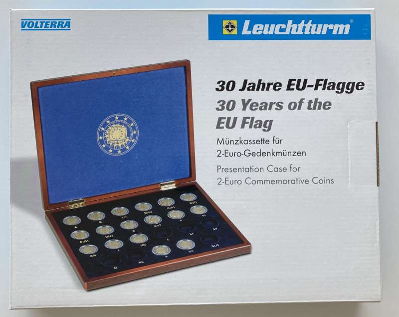 Lighthouse, Volterra 30 Years of the EU Flag - Presentation case for 2-Euro Comm...