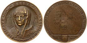 Italy Medal (1977) Magna Mathildis Comitissa. Bronze. Weight approx: 12.74 g. Diameter: 32 mm