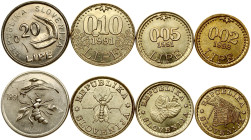 Slovenia Trade Tokens 0.02 - 0.20 Lipe (1991-1992) Lipa Holding; Ljubljana Series. Obverse: Hay drying rack. Lettering: REPUBLIKA SLOVENIJA. Reverse: ...