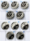 Ukraine 10 Hryvnia 2001 Salt Lake Winter Olympics 2002. Obverse: Stylized ice dancing couple. Lettering: ХІХ ЗИМОВІ ОЛІМПІЙСЬКІ ІГРИ СОЛТ-ЛЕЙК-СІТІ 20...