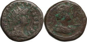 Nero (54 68). BI Tetradrachm, Alexandria mint (Egypt), dated RY 12 (65-66). Obv. Radiate bust right, wearing aegis. Rev. Draped bust of Alexandria rig...