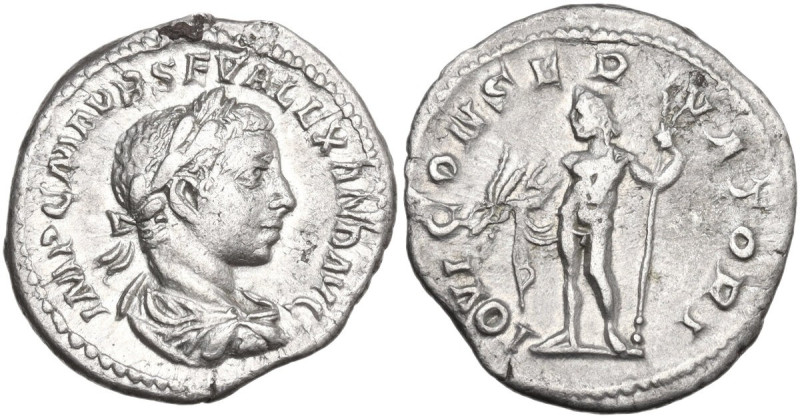 Severus Alexander (222-235 AD). AR Denarius. Rome mint. Struck AD 223. Obv. IMPC...