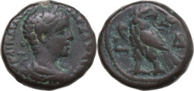 Severus Alexander (222-235). AE Tetradrachm, Alexandria mint (Egypt), dated RY 4 (224-225). Obv. Laureate, draped and cuirassed bust right. Rev. Eagle...
