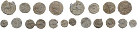 Lot of ten (10) lead tesserae to be sorted. PB.