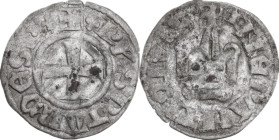 Frankish Greece, Achaea. Philippe de Taranto (1294-1313). AR Denier, Crusader States, Neopolitan Princes of Epirus and Corfu, Lepanto mint. Metcalf 10...