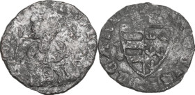Hungary. Louis I, the Great (1342-1382). AR Denar, 1346-1357. Huszár 532; ÉH 420. AR. 0.50 g. 14.00 mm. About VF/Good F.