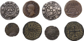 Italy. Multiple lot of four (4) Medieval denominations. AR/MI/AE.