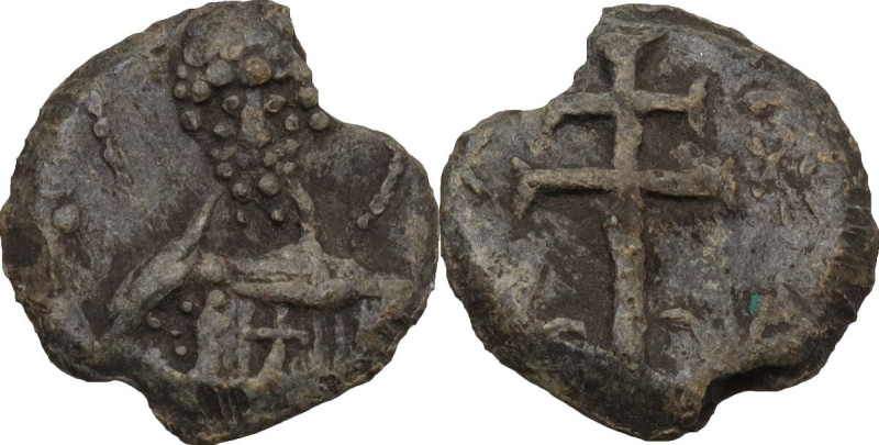 Kievan Rus. Polotsk, Vseslav Briachislavich (1044-1101). Fur money seal. Obv. St...