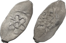 Kievan Rus. Nizhegorod-Suzdal Duchy, Anonymous - minor duke's coinage (1403-1412). AR Denomination imitating of Golden Horde's dang. Obv. Rosette. Hul...