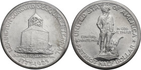 USA. AR Half Dollar 1925 Lexington. KM 156. AR. 30.00 mm. AU/MS.
