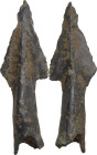 Bronze socket arrowhead. Medieval, 11th-15th century. 28 mm.