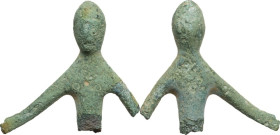 AE fragment of 'Ombra della sera'. Central Italy, Umbria, 4th-3rd century BC. Height 32 mm.