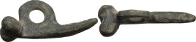 Bronze apotropaic phallus Roman period, 1st-3rd century AD. 44 mm.