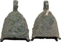 Bronze 'tintinnabulum'. Roman period, 1st-3rd century AD. 50 x 25 mm.