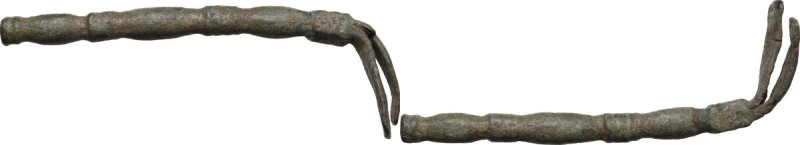 Bronze instrument. Roman period, 1st-3rd century AD 75 mm.