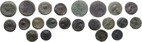 Greek Sicily. Lot of 11 unclassified AE denominations of Akragas. AE. About VF:Good F:F.