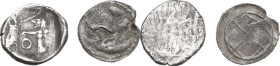 Greek Sicily. Lot of 2 unclassified AR Litra. AR. Interesting study lot. Good F.