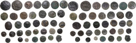Greek World. Lot of thirty-six (36) greek coins to be sorted. AE.