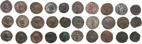 Lot of 15 unclassified Antoniniani (14) and Follis (1); including: Salonina, Aurelian, Probus, Numerian, Claudius II Gothicus, Valerian, Victorinus, G...
