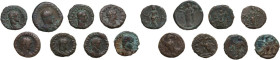 The Roman Empire. Lot of eight (8) alexandrine tetradachm to be sorted. AE.