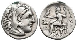 KINGS OF THRACE (Macedonian). Lysimachos (306-283 BC). AR Drachm. In the types of Alexander III. Sestos, circa 299/8-297/6.
Obv: Head of Herakles rig...