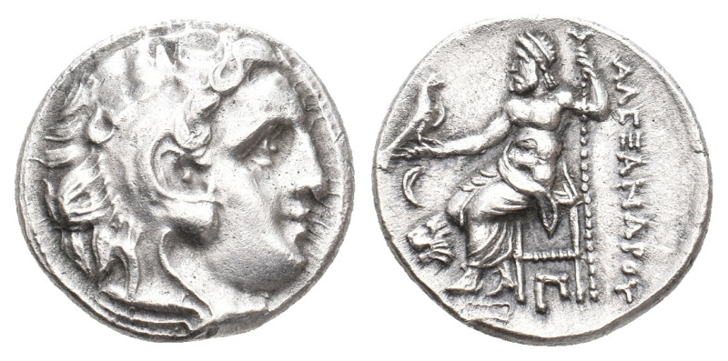 KINGS OF THRACE (Macedonian). Lysimachos (305-281 BC). AR Drachm. Kolophon. In t...