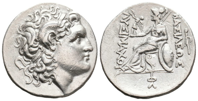 KINGS of THRACE. Macedonian. Lysimachos. (305-281 BC). AR Tetradrachm. Parion mi...