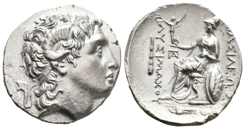 KINGS OF THRACE (Macedonian). Lysimachos (305-281 BC). AR Tetradrachm. Kios. (Ci...