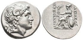 KINGS OF THRACE (Macedonian). Lysimachos (305-281 BC). AR Tetradrachm. Byzantion.
Circa 260-245 BC. In the name and types of Lysimachos.
Obv:Diademe...