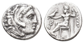 KINGS OF MACEDON. Alexander III 'the Great', (336-323 BC). AR Drachm. Struck under Philip III, Lamsakos mint. (Circa 323-317 BC) .
Obv: Head of Herak...