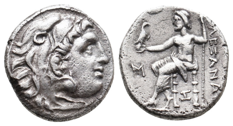 KINGS OF MACEDON. Alexander III 'the Great', 336-323 BC. AR Drachm. Struck under...