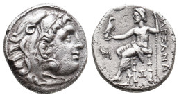 KINGS OF MACEDON. Alexander III 'the Great', 336-323 BC. AR Drachm. Struck under Antigonos I Monopthalomos, Abydos, c. 310-301.
Obv: Head of Herakles...