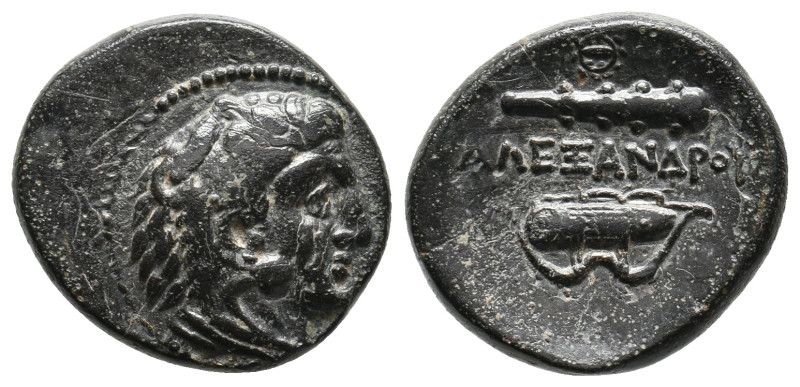 KINGS OF MACEDON. Alexander III 'the Great' (336-323 BC). Ae Unit. Uncertain min...