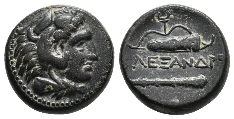 KINGS OF MACEDON. Alexander III 'the Great' (336-323 BC). Ae. Uncertain mint.
O...