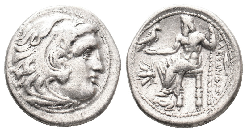 KINGS of MACEDON. Philip III Arrhidaios. (323-317 BC). AR Drachm. Magnesia on th...