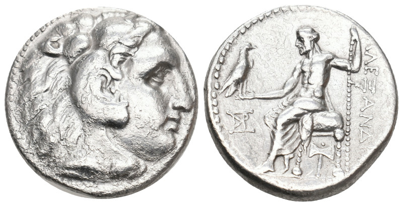 KINGS OF MACEDON. Demetrios I Poliorketes. 306-283 BC. AR Tetradrachm. In the na...