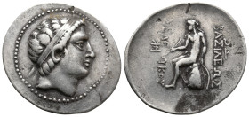 SELEUKID KINGDOM. Seleukos III Soter (Keraunos) (225/4-222 BC). AR Tetradrachm. Antioch on the Orontes.
Obv: Diademed head right.
Rev: ΒΑΣΙΛΕΩΣ / ΣΕ...
