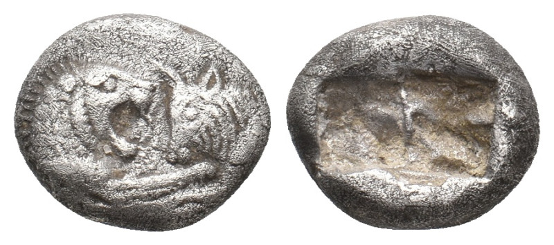 KINGS OF LYDIA. Sardes. Kroisos (Circa 564/53-550/39 BC). AR 1/3 Stater.
Obv: C...
