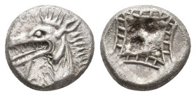 CARIA. Kindya. (Circa 510-480 BC). AR Tetrobol.
Obv: Head of ketos left.
Rev: Incuse geometric pattern.
SNG Kayhan I 810.
Condition: VF.
Weight: ...