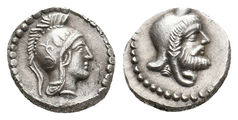 DYNASTS OF LYCIA. Uncertain mint. Kherei (Circa 410-390 BC). AR Hemidrachm.
Obv...