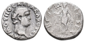 OTHO, 69 AD. AR, Denarius. Rome.
Obv: IMP OTHO CAESAR AVG TR P.
Bare head of Otho, right.
Rev: SECVRITAS P R.
Securitas standing facing, head left...
