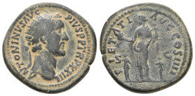 ANTONINUS PIUS, 138-161 AD. AE, Dupondius. Rome.
Obv: ANTONINVS AVG PIVS P P TR P XXIII.
Radiate head of Antoninus Pius, right.
Rev: PIETATI AVG CO...
