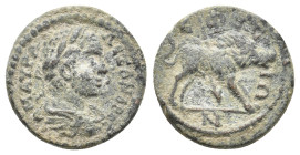 IONIA, Ephesus. Severus Alexander, 222-235 AD. AE.
Obv: Μ ΑΥΡ ΑΛƐΞΑΝΔΡΟϹ.
Laureate, draped and cuirassed bust of Severus Alexander, right.
Rev: ƐΦƐ...