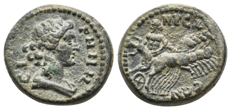 LYDIA, Nysa. Pseudo-autonomous. Time of Antonines, circa 138-192. AE.
Obv: ЄΙΡΗ...