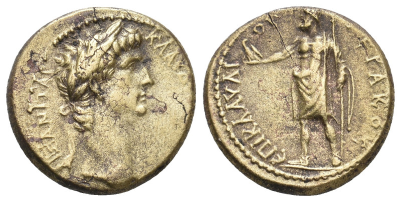 PHRYGIA, Aezanis. Claudius, 41-54 AD. AE. Klaudios Hierax, magistrate.
Obv: KΛA...